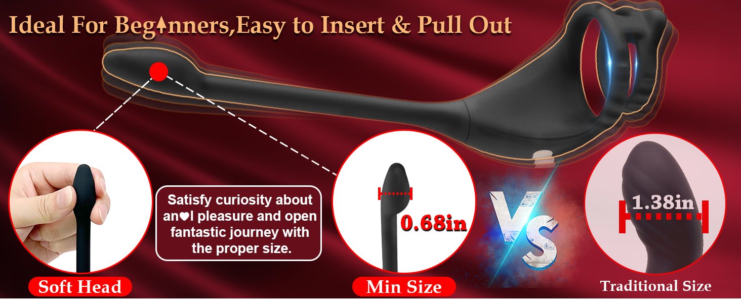 Remote Control Vibrating Cock Ring with Prostate Massager6