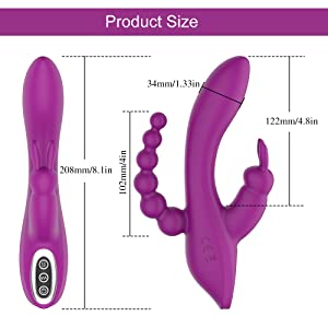 Buy 3 in 1 G-Spot Rabbit Vibrator in India