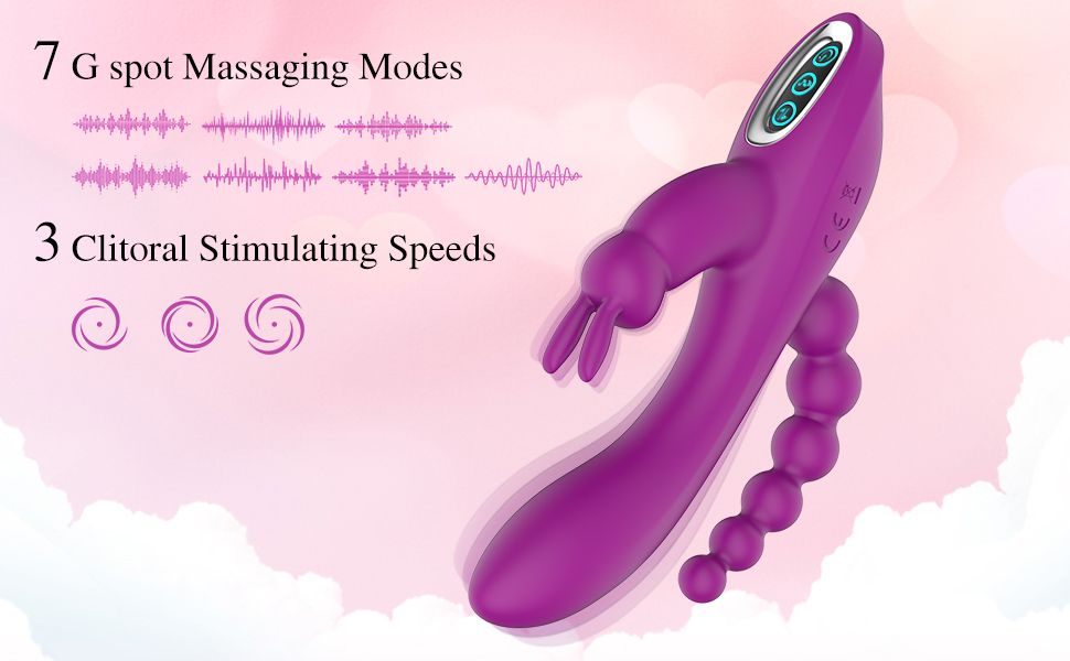 Buy 3 in 1 G-Spot Rabbit Vibrator in India