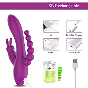 Buy 3 in 1 G-Spot Rabbit Vibrator in India