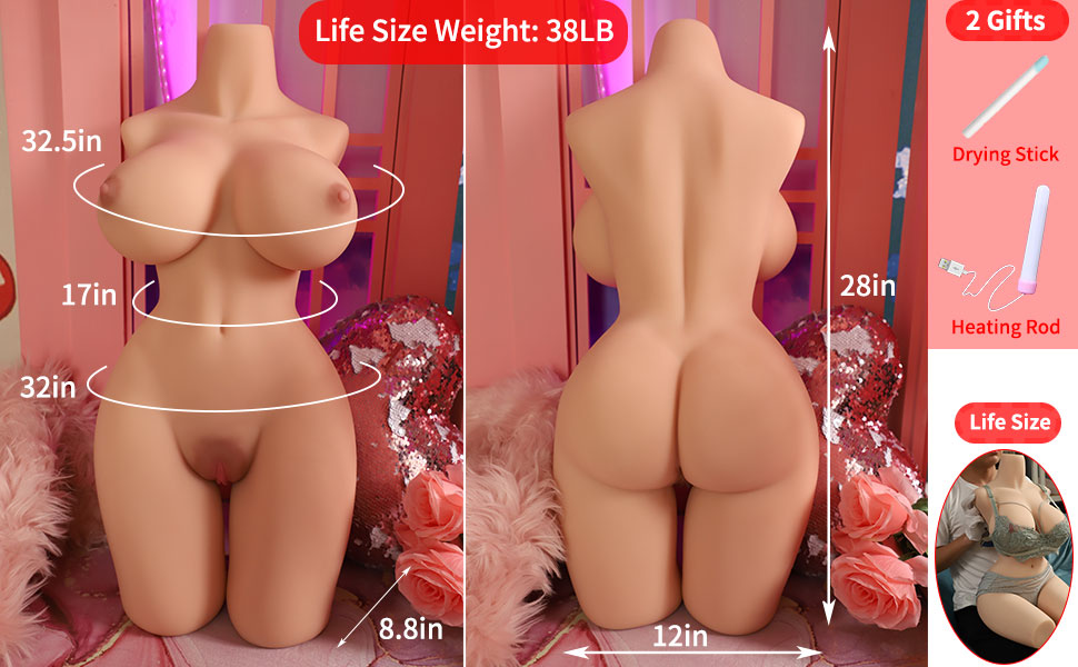 Buy 37 LB Life Size Half Body Sex Doll in India