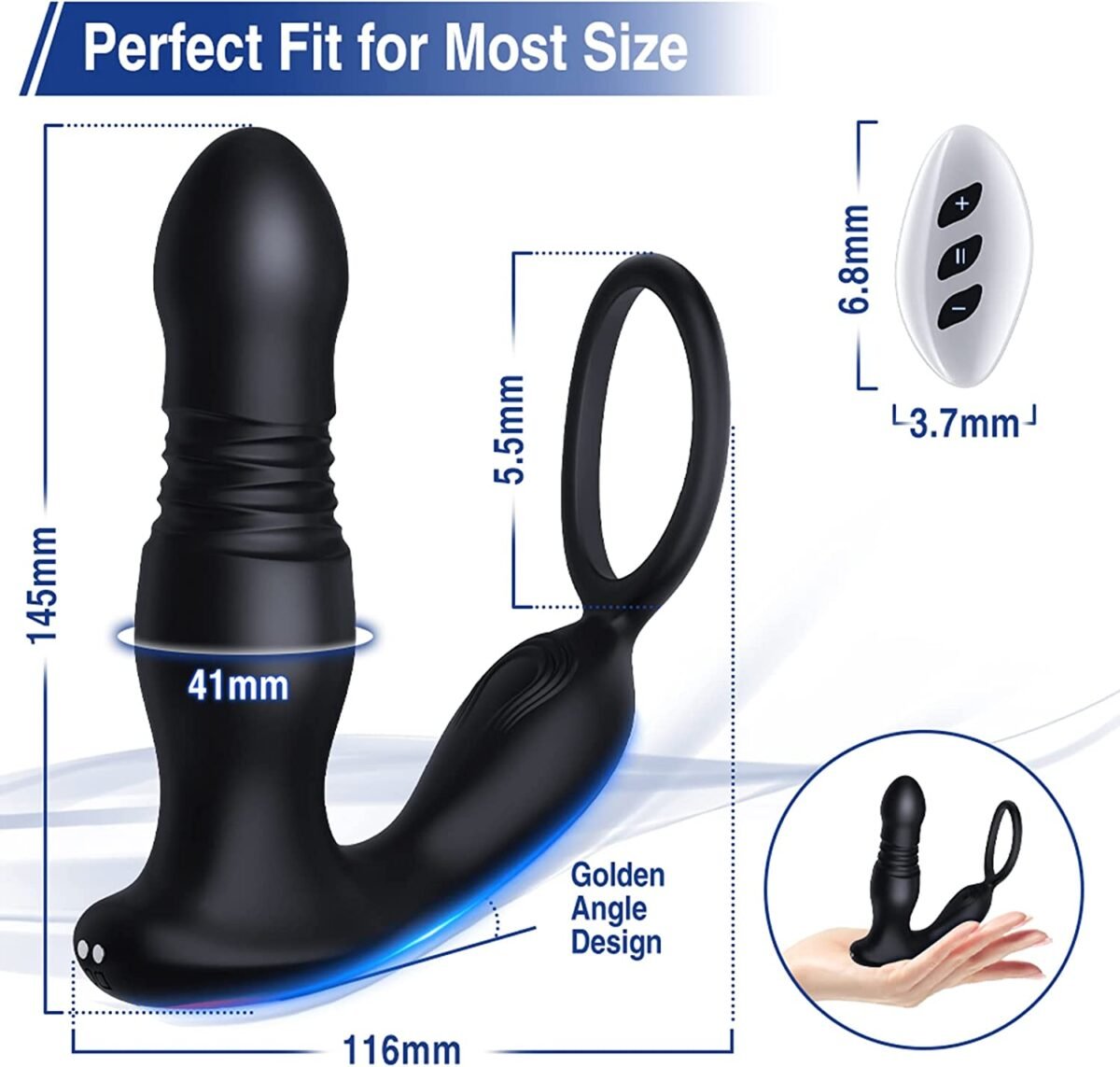 7 Modes Vibrating Prostate Massager3