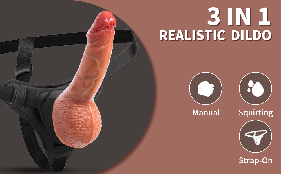 Buy 7.8'' Super Realistic Squirting Dildo in India