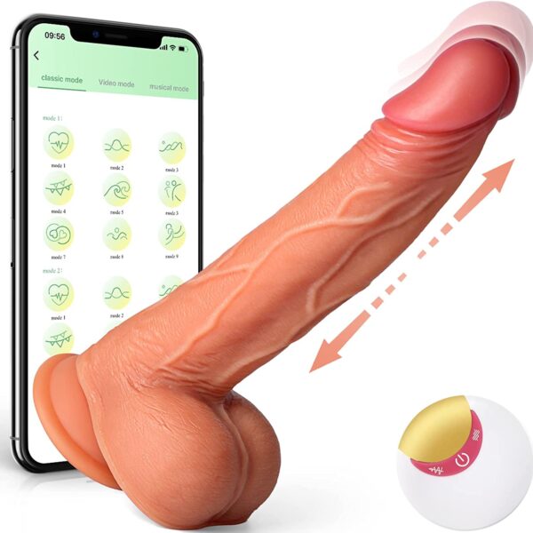 Buy 8 Thrusting Realistic Vibrating Dildo in India