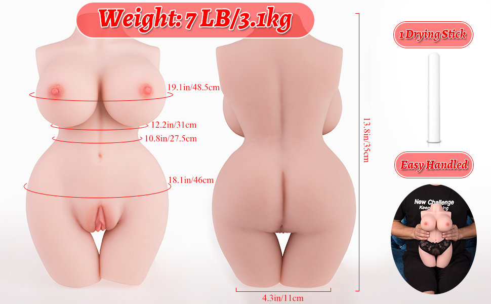 Buy Big Boobs Vagina Anus Half body Sex Doll in India