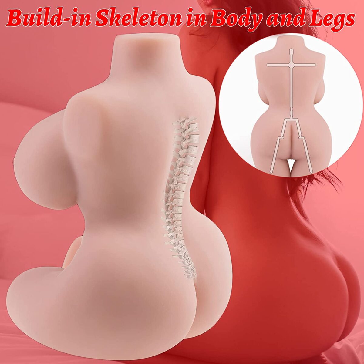 Buy Big Boobs Vagina Anus Half body Sex Doll in India