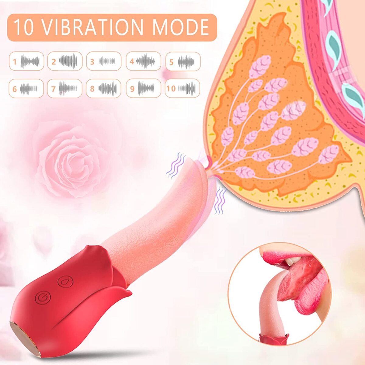 Buy Clitoral Massager Tongue Bullet Vibrator in India