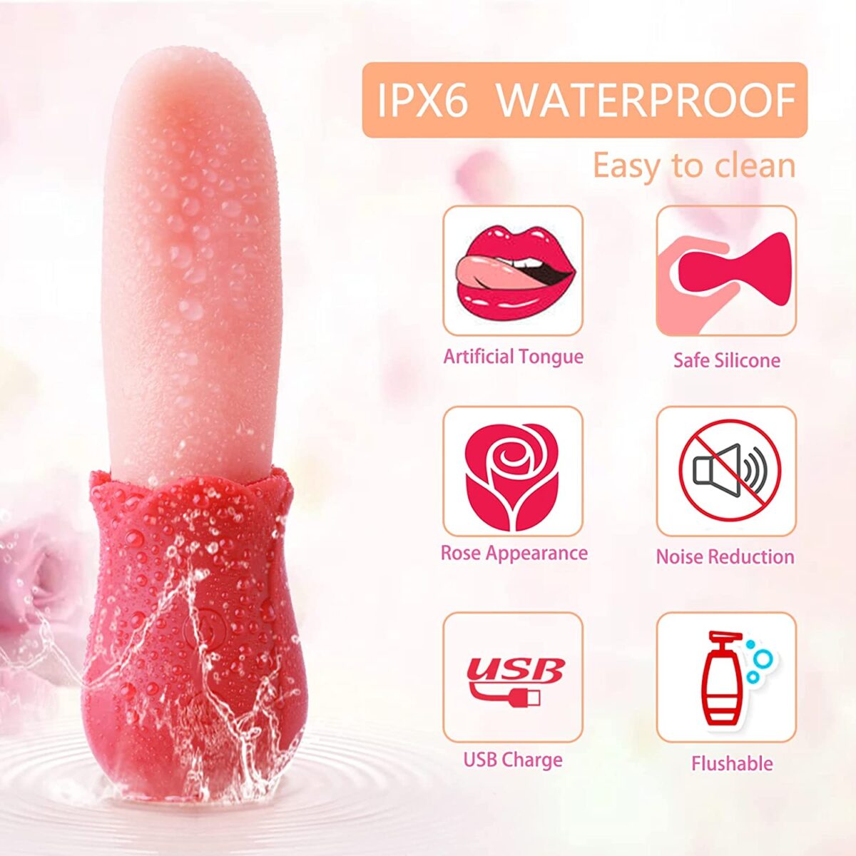 Buy Clitoral Massager Tongue Bullet Vibrator in India