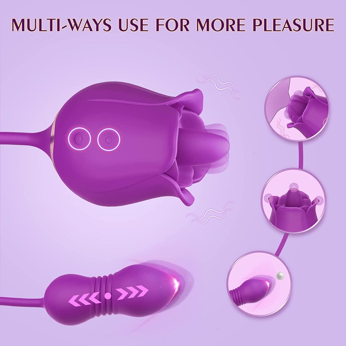 Buy Clitoris Stimulator Rose Bullet Vibrator in India