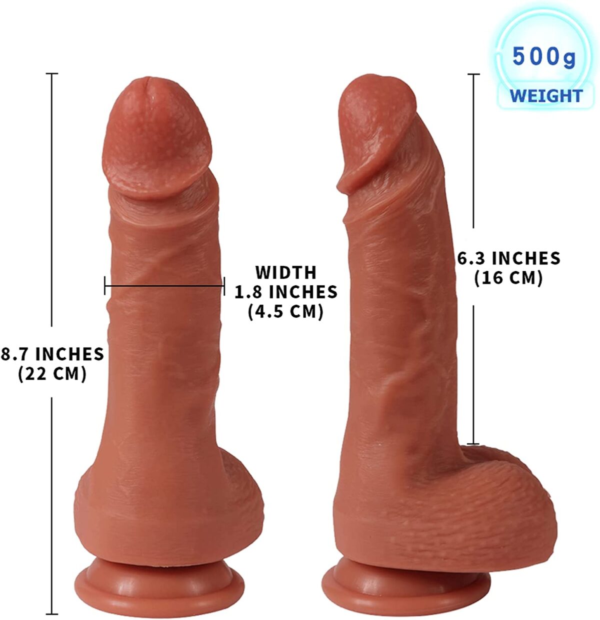 Buy Dual Density Liquid Silicone Dildo in India