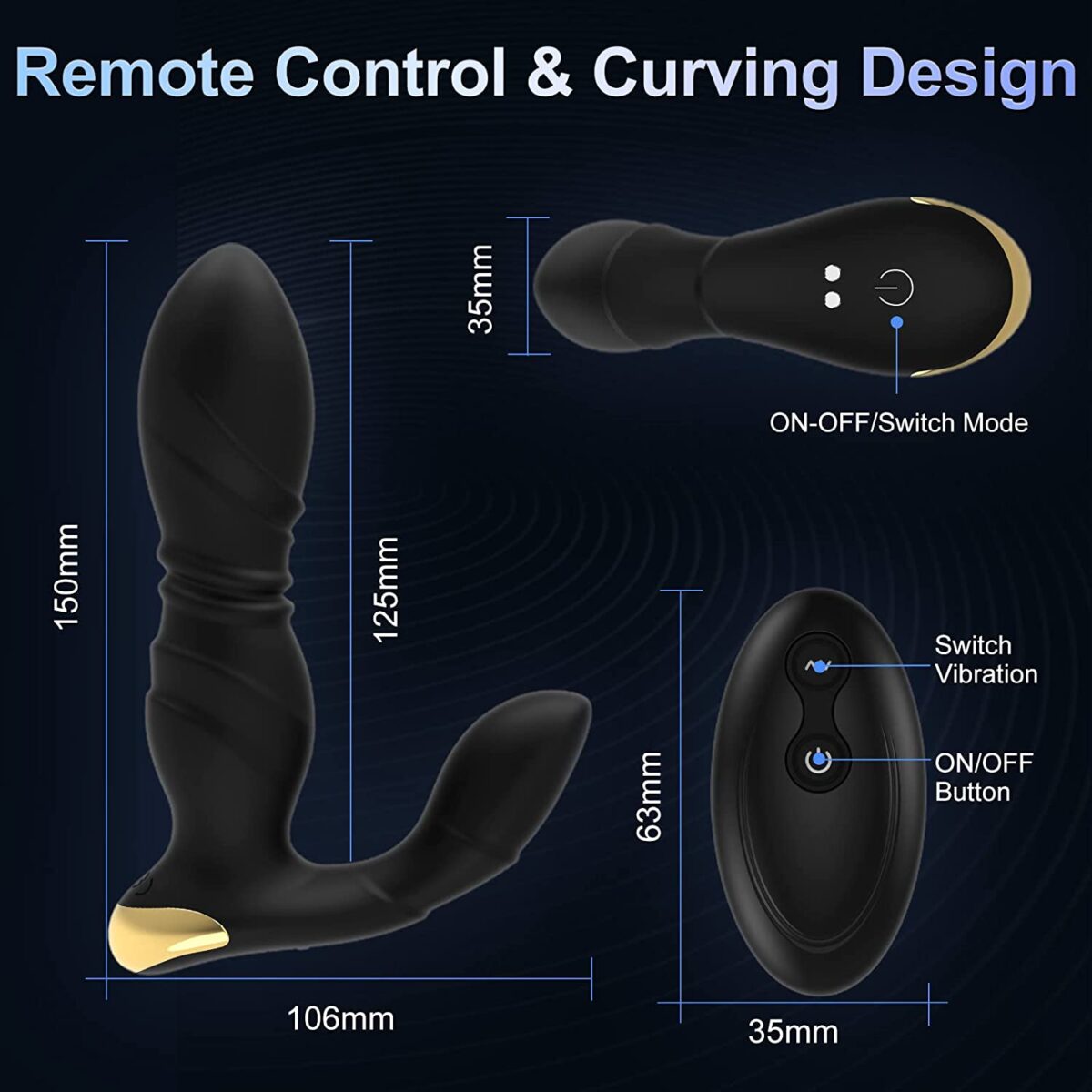 Buy Multi Vibrations Prostate Massager in India