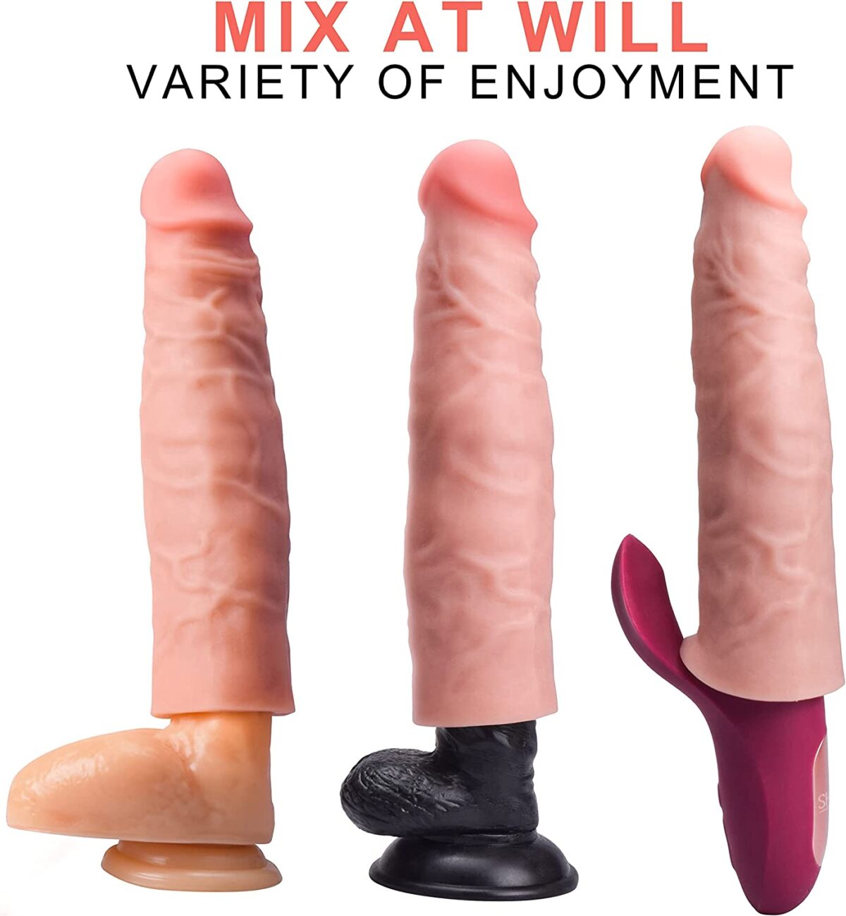 Buy Stretchy Realistic Penis Sleeve in India