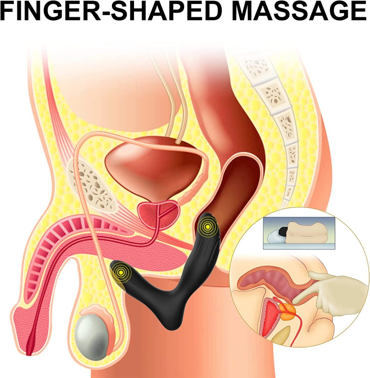buy Waterproof Vibrating Prostate Massager in India
