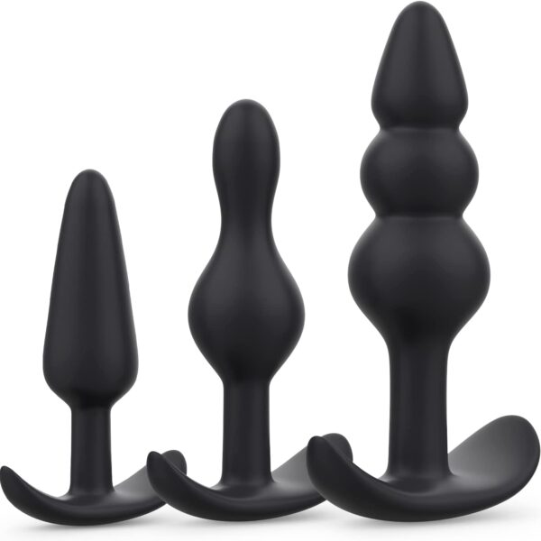 Buy 3 Pcs Silicone Anal Plugs Set in India