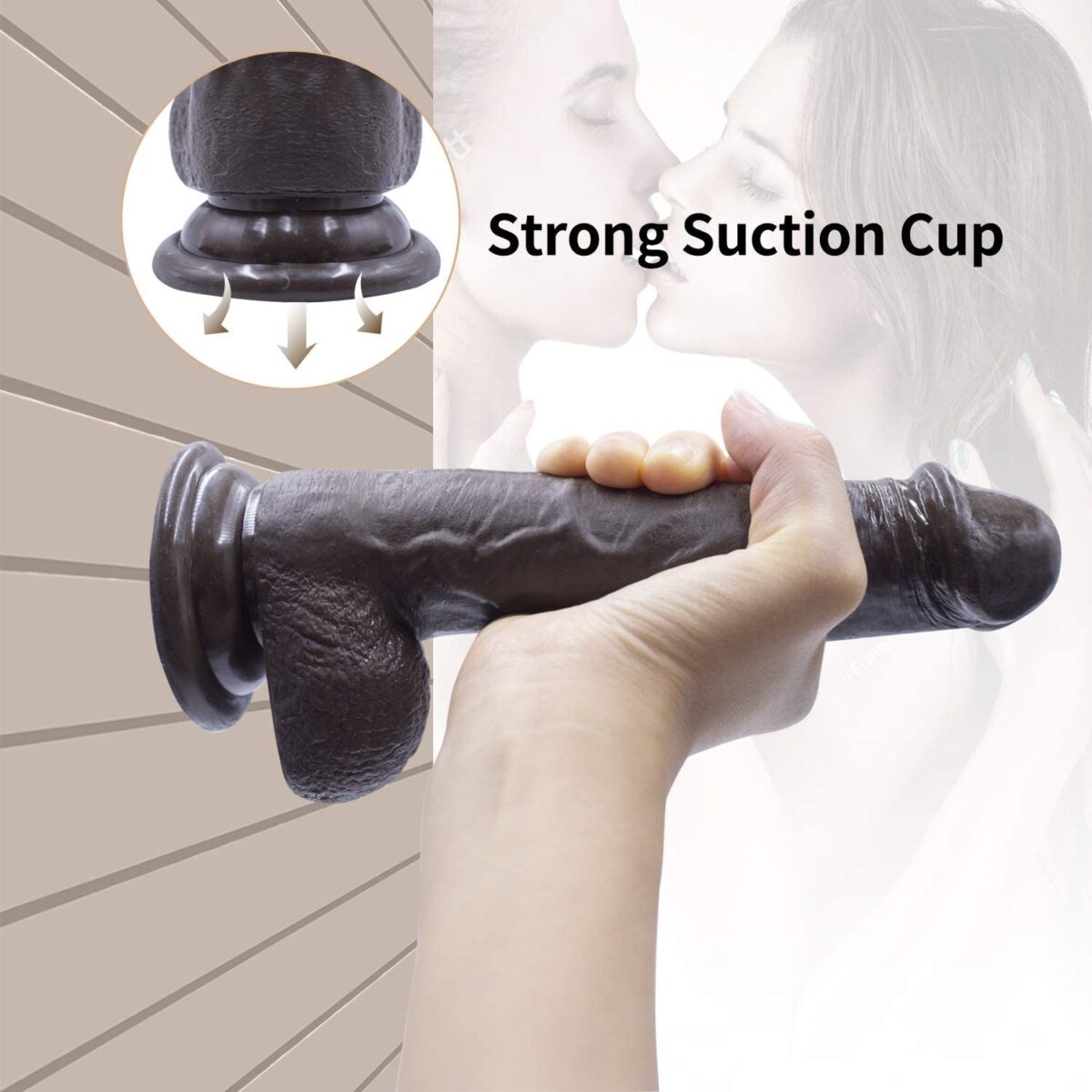 Buy 7.6 Inches Black Fantasy Strap-on Dildo in India