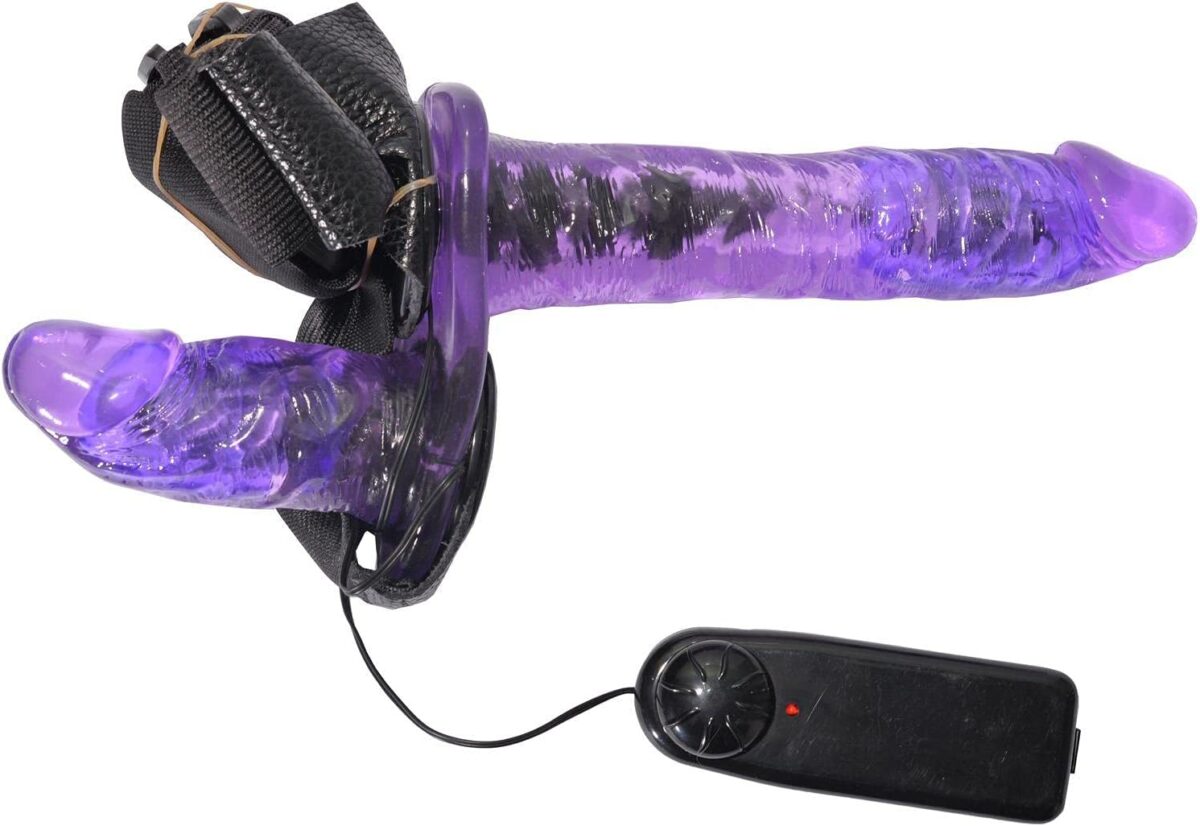 Buy Double Penetration Vibrating Strap-on Dildo in India