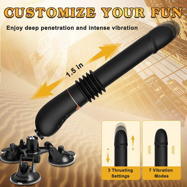 Buy Realistic 7 Vibrations Dildo Sex Machine in India