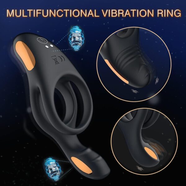 Buy 10 Vibration Modes Cock Ring with Clitoral Vibrator online in India