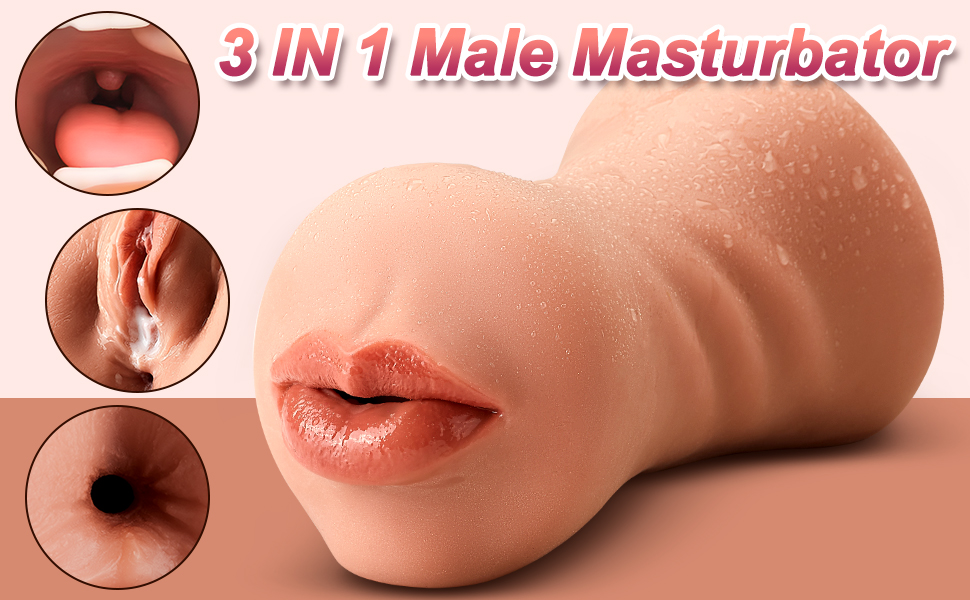 3 in 1 Pussy Toy Realistic Blowjob Anus Stroker5