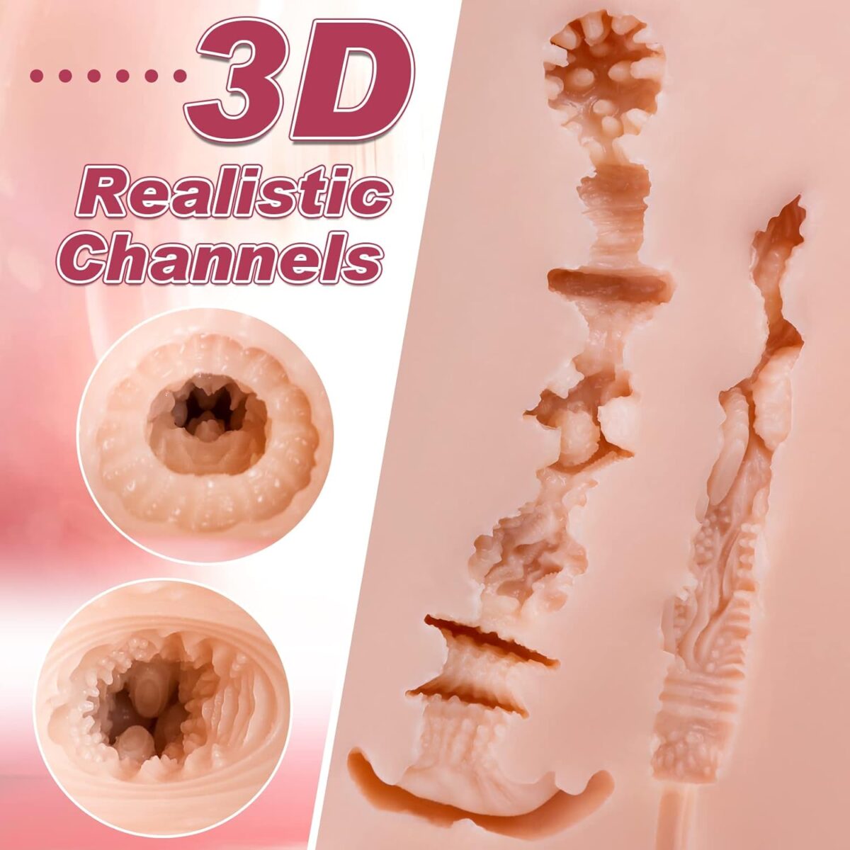 Realistic Male Masturbator Lifelike Sex Stroker for Men3