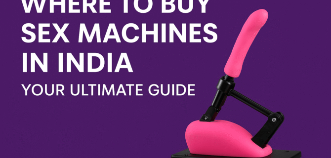 Featured image for article "Where to Buy Sex Machines in India: Your Ultimate Guide" showing a discreet shopping concept with a laptop, delivery box, and subtle intimate product icons symbolizing privacy and convenience in online purchases.